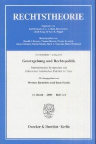Könyv Gesetzgebung und Rechtspolitik Werner Krawietz