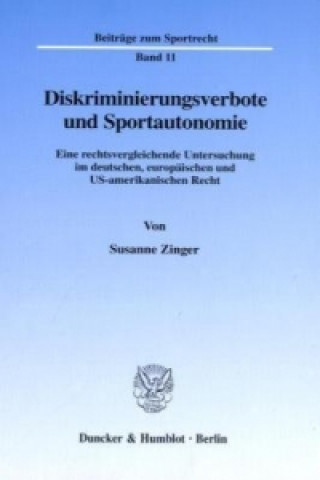 Carte Diskriminierungsverbote und Sportautonomie. Susanne Zinger