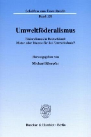 Kniha Umweltföderalismus. Michael Kloepfer