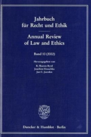 Książka Jahrbuch für Recht und Ethik / Annual Review of Law and Ethics.. Guidelines for Genetics B. Sh. Byrd