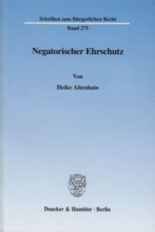 Carte Negatorischer Ehrschutz. Heike Altenhain