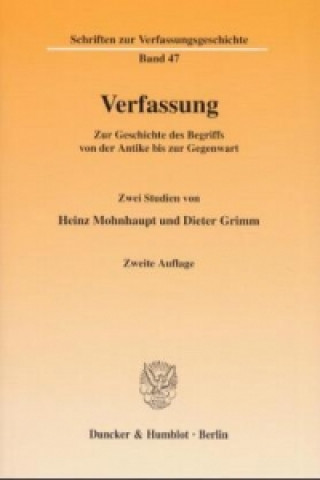 Книга Verfassung. Heinz Mohnhaupt