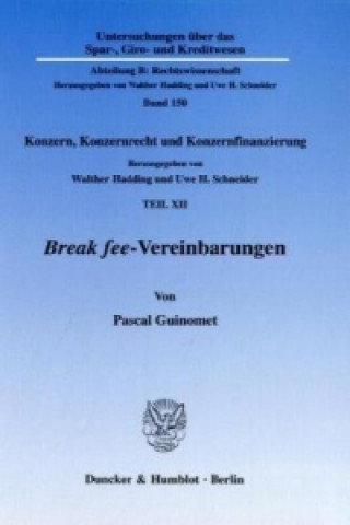 Kniha Break fee-Vereinbarungen. Pascal Guinomet