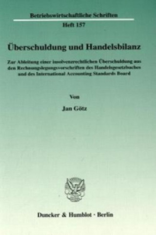 Knjiga Überschuldung und Handelsbilanz. Jan Götz