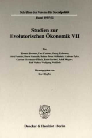 Kniha Studien zur Evolutorischen Ökonomik VII. Kurt Dopfer
