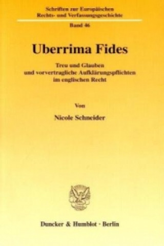 Carte Uberrima Fides. Nicole Schneider