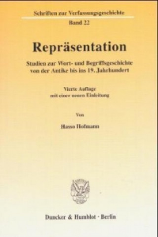 Kniha Repräsentation. Hasso Hofmann