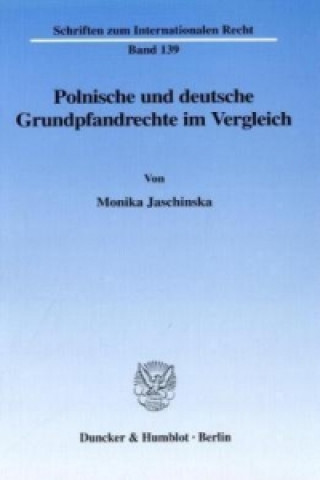 Book Polnische und deutsche Grundpfandrechte im Vergleich. Monika Jaschinska