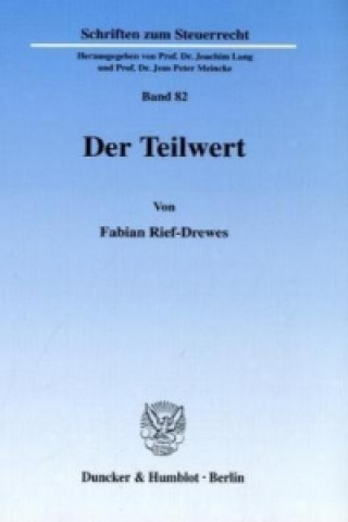 Kniha Der Teilwert. Fabian Rief-Drewes