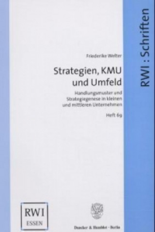 Knjiga Strategien, KMU und Umfeld. Friederike Welter