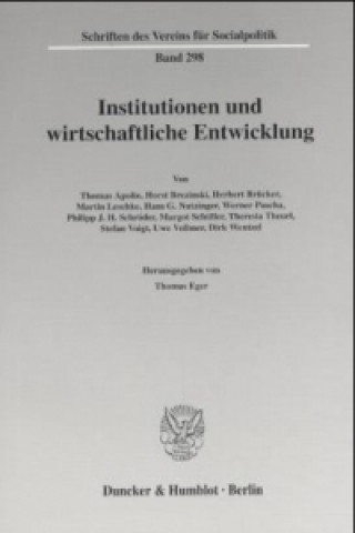 Könyv Institutionen und wirtschaftliche Entwicklung. Thomas Eger