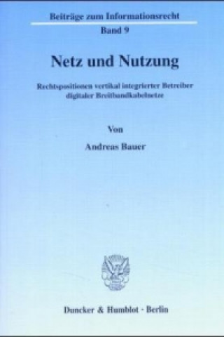 Book Netz und Nutzung. Andreas Bauer