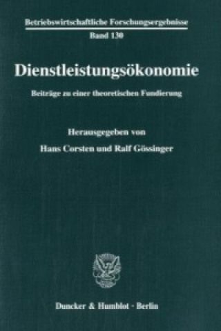 Buch Dienstleistungsökonomie. Hans Corsten