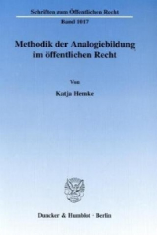 Könyv Methodik der Analogiebildung im öffentlichen Recht. Katja Hemke