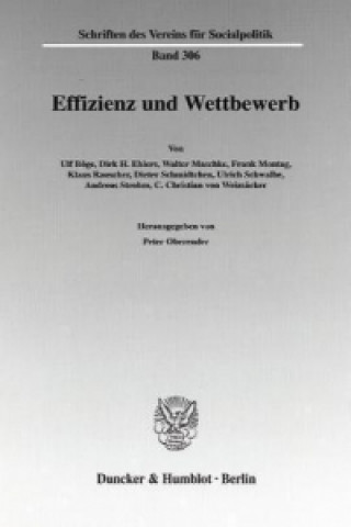Kniha Effizienz und Wettbewerb. Peter Oberender