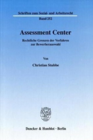 Könyv Assessment Center Christian Stubbe