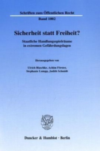 Kniha Sicherheit statt Freiheit? Ulrich Blaschke