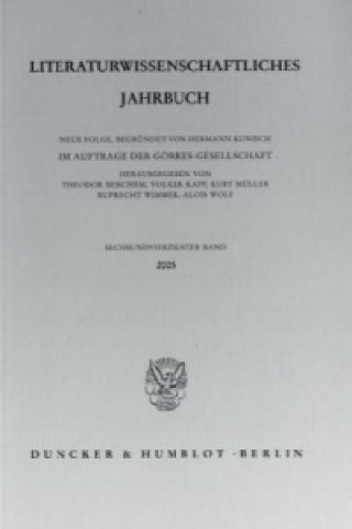 Könyv Literaturwissenschaftliches Jahrbuch.. Bd.46/2005 Theodor Berchem