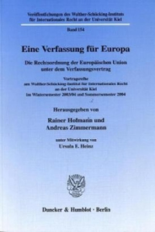 Carte Eine Verfassung für Europa. Rainer Hofmann