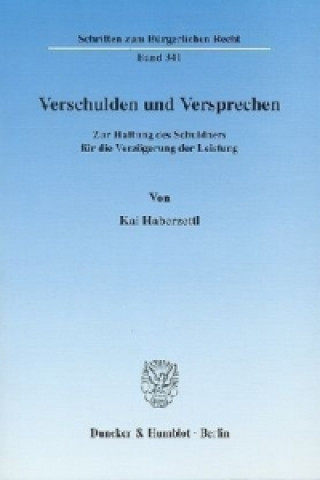 Book Verschulden und Versprechen. Kai Haberzettl