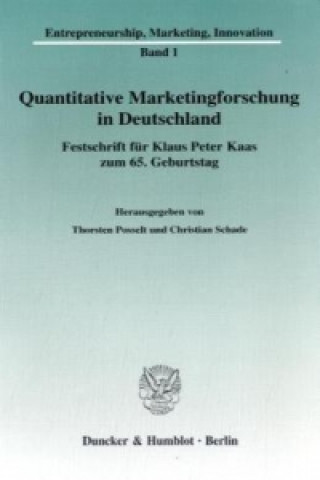 Kniha Quantitative Marketingforschung in Deutschland. Thorsten Posselt