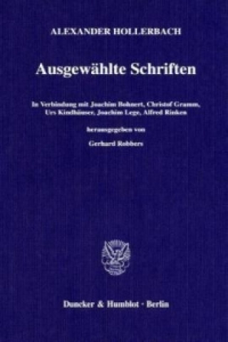 Kniha Ausgewählte Schriften Alexander Hollerbach