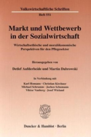 Carte Markt und Wettbewerb in der Sozialwirtschaft. Detlef AufderHeide