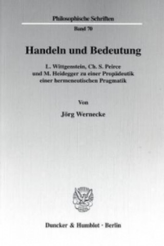 Könyv Handeln und Bedeutung. Jörg Wernecke