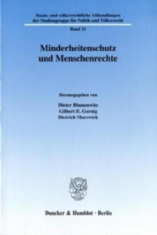 Knjiga Minderheitenschutz und Menschenrechte. Dieter Blumenwitz