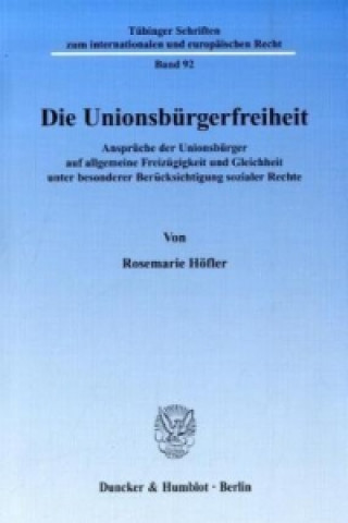 Carte Die Unionsbürgerfreiheit Rosemarie Höfler