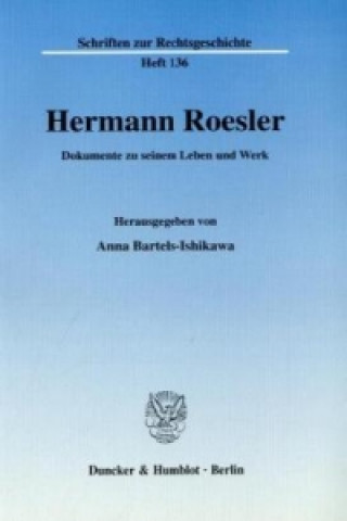 Book Hermann Roesler. Anna Bartels-Ishikawa