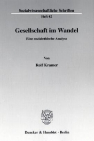 Könyv Gesellschaft im Wandel. Rolf Kramer