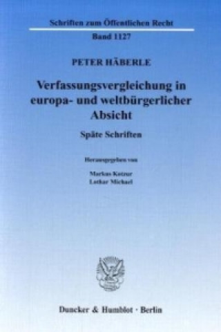 Carte Verfassungsvergleichung in europa- und weltbürgerlicher Absicht. Peter Häberle