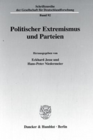 Livre Politischer Extremismus und Parteien. Eckhard Jesse