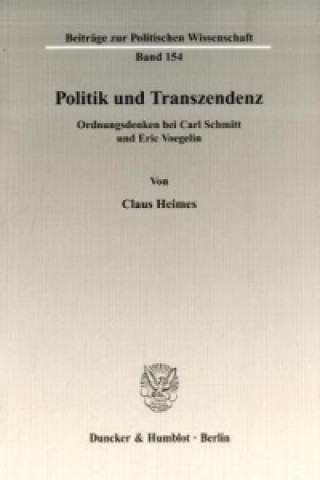 Buch Politik und Transzendenz. Claus Heimes