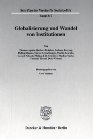 Buch Globalisierung und Wandel von Institutionen. Uwe Vollmer