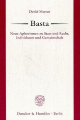 Книга Basta. Detlef Merten