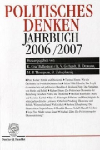 Kniha Politisches Denken, Jahrbuch 2006/2007 Karl Graf Ballestrem
