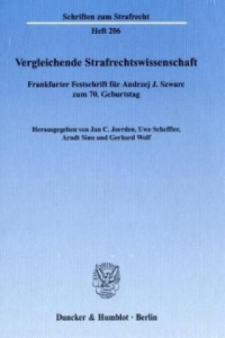 Könyv Vergleichende Strafrechtswissenschaft Jan C. Joerden