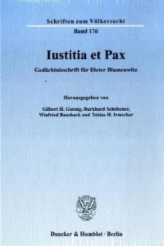 Kniha Iustitia et Pax Gilbert H. Gornig