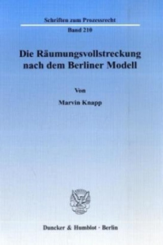 Könyv Die Räumungsvollstreckung nach dem Berliner Modell Marvin Knapp