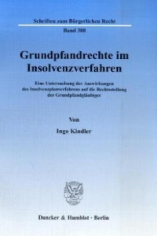 Könyv Grundpfandrechte im Insolvenzverfahren Ingo Kindler