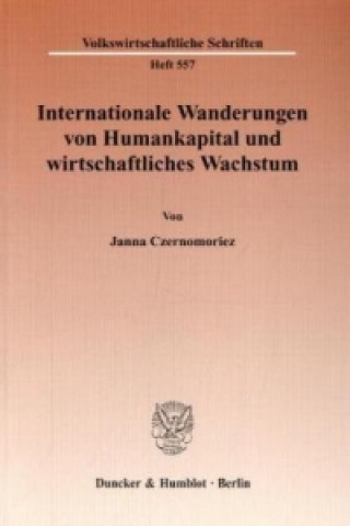 Carte Internationale Wanderungen von Humankapital und wirtschaftliches Wachstum. Janna Czernomoriez