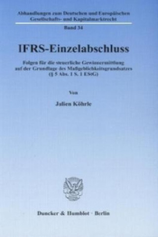 Kniha IFRS-Einzelabschluss Julien Köhrle