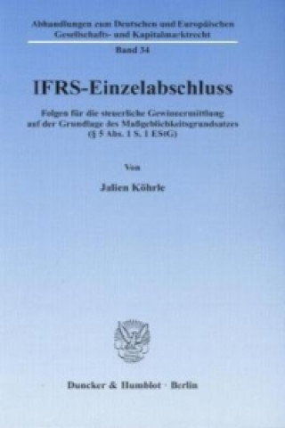 Knjiga IFRS-Einzelabschluss Julien Köhrle