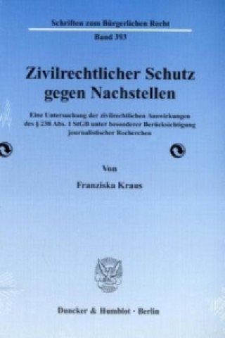 Carte Zivilrechtlicher Schutz gegen Nachstellen Franziska Kraus