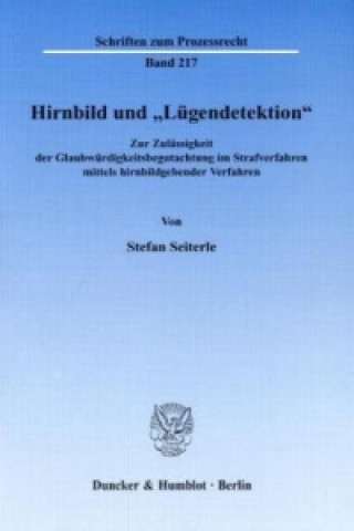 Könyv Hirnbild und »Lügendetektion«. Stefan Seiterle