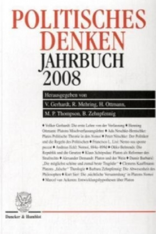 Kniha Politisches Denken, Jahrbuch 2009 Volker Gerhardt