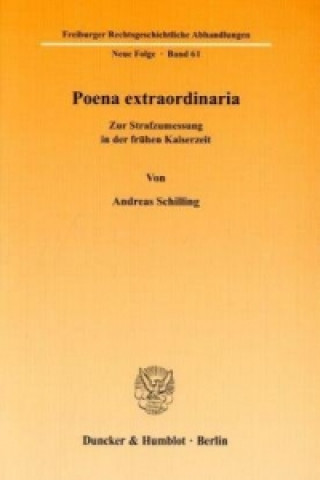 Kniha Poena extraordinaria Andreas Schilling