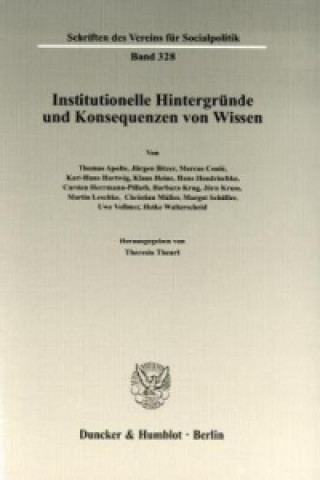 Книга Institutionelle Hintergründe und Konsequenzen von Wissen. Theresia Theurl